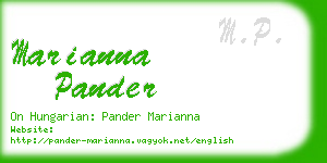 marianna pander business card
